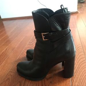Prada leather booties